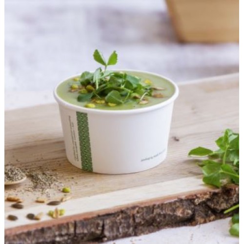 Vegware Compostable 12oz Takeaway Soup/Ice Cream Containers